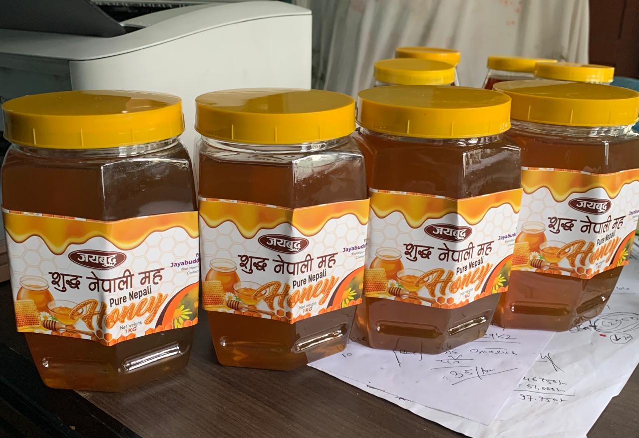 Organic honey packaging and quality control Nepal
